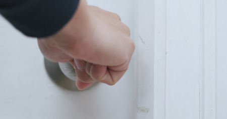 Use key to open the doorの写真素材