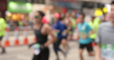 Blur view of standard charteared marathonの写真素材