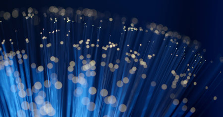 Optical fiber lightの写真素材