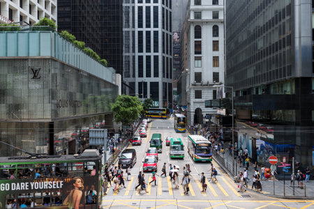 Central, Hong Kong 18 August 2018:- Hong Kong cityのeditorial素材