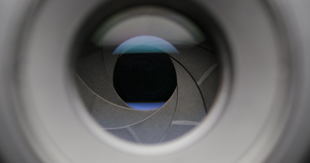 Professional lens camera aperture