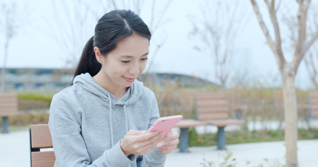 Woman use of smart phoneの写真素材