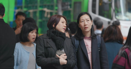 Central, Hong Kong, 28 February 2018:- People walking in street at the cityのeditorial素材