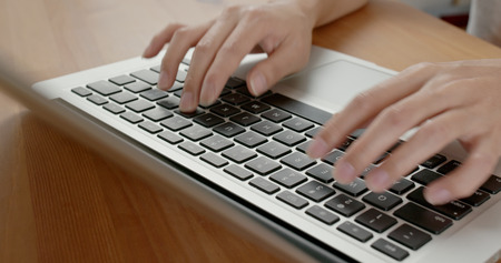 Work on notebook computer