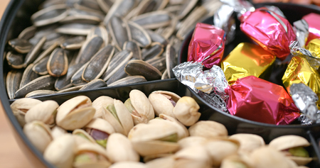 Lunar new year snack boxの写真素材