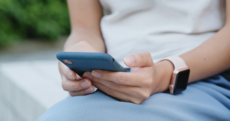 Use of mobile phone in city