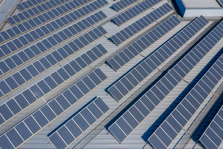 Solar Power panel on the roof top