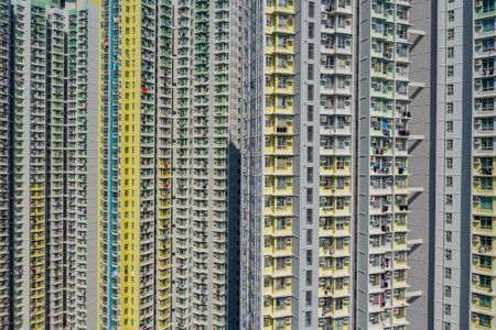 Building facade of the skyscraper