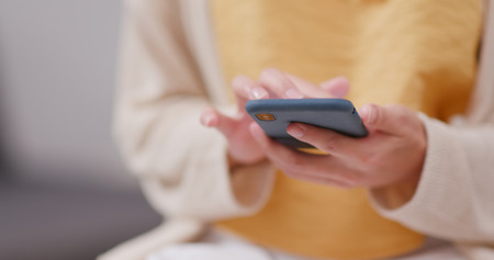 Woman using mobile phone