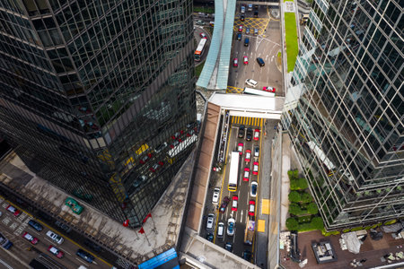 Central, Hong Kong-01 November 2018: Hong Kong business district