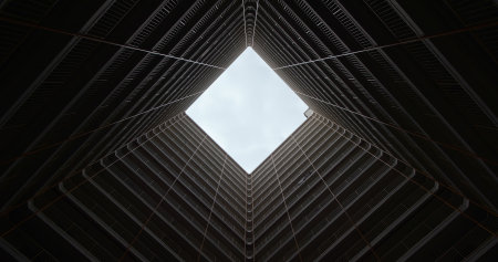 Skyscraper building from low angleのeditorial素材