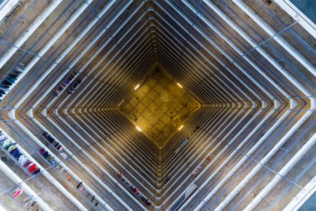 Symmetry of architecture buildingのeditorial素材