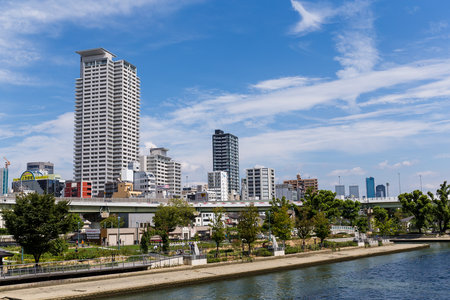 Osaka, japan, 13 September 2015:- Osaka city
