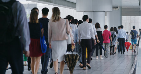 Central, hong Kong, 10 October 2018:- People cross the road