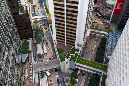 Central, Hong Kong 01 November 2018:- Hong Kong business districtのeditorial素材