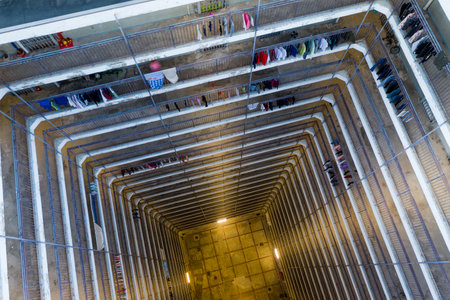 Symmetry of architecture building