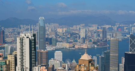 Victoria Peak, Hong Kong, 07 November 2018:- Hong Kong downtown