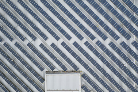Top view of Solar panel