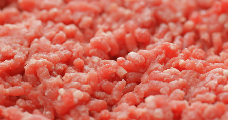 Raw fresh minced beef