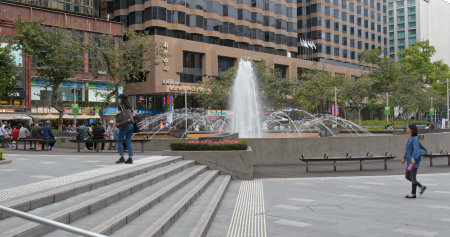 Tsim Sha Tsui, Hong Kong 21 April 2019: Hong Kong city streetのeditorial素材