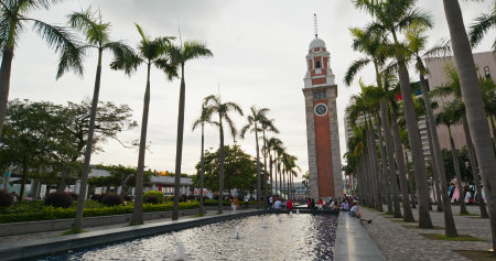 Tsim Sha Tsui, Hong Kong 05 July 2019: Hong Kong clock tower