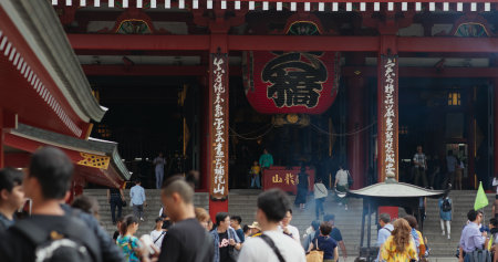 Tokyo, Japan, 24 June 2019: Sensoji in Asakusa district of Tokyo cityのeditorial素材