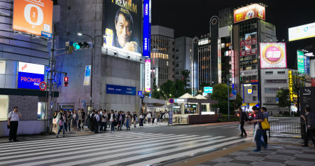 Tokyo, japan 30 June 2019: Ikebukoro district in Japan at nightのeditorial素材