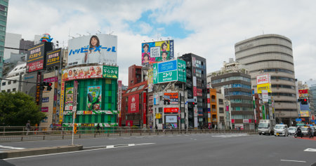 Tokyo, Japan 29 June 2019: Shinjuku district in Japanのeditorial素材