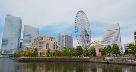 Yokohama, Japan, 30 June 2019: Yokohama city harborのeditorial素材