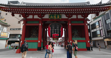 Tokyo, Japan, 24 June 2019: Sensoji in Asakusa district of Tokyo cityのeditorial素材