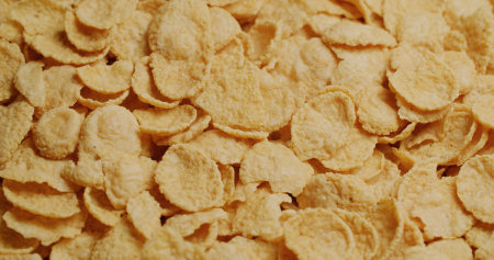Stack of the cereal breakfast