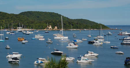 Sai Kung, Hong Kong 24 July 2020: Hong Kong yacht clubの写真素材