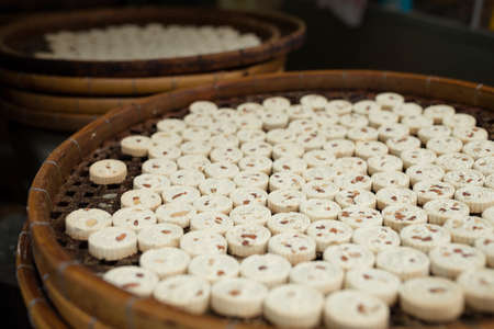 Traditional Almond biscuitの写真素材