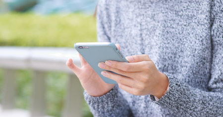 Woman use of smart phoneの写真素材