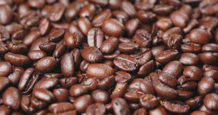 Pile of Grilled Coffee beansの写真素材