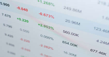 Stock market dataの写真素材