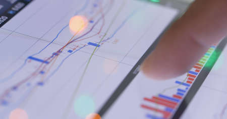Stock market data informationの写真素材