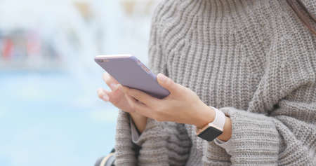 Woman use of mobile phoneの写真素材