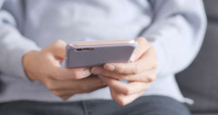 Woman using cellphoneの写真素材