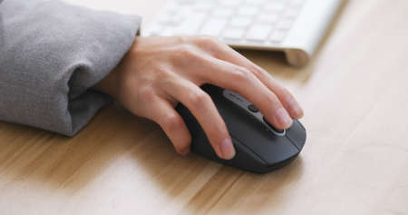 Working on computerの写真素材