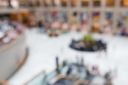Shopping center with blurの写真素材