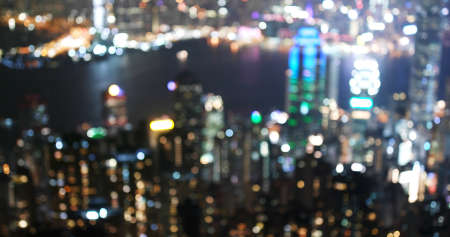 Blur view city at nightの写真素材