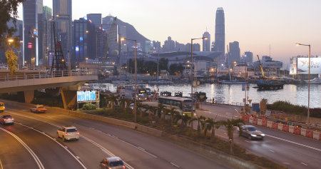 Causeway Bay, Hong Kong, 14 January 2018:- Hong Kong city at nightのeditorial素材