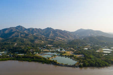 Yuen Long Lau Fau Shan in Hong Kongの写真素材
