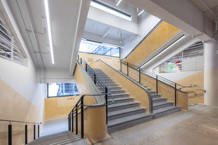 Renovation of Central market with staircase in Hong Kongの写真素材