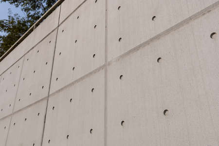 Concrete grey wall at outdoor