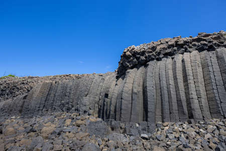 Basalt in Chixi of Penghuの写真素材
