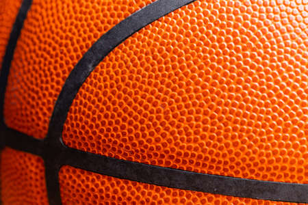 Texture of basketball skin close upの写真素材