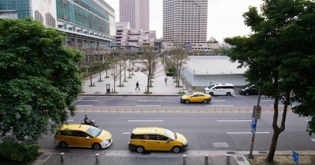 Taipei, Taiwan 15 March 2022: Xinyi District in Taipei city