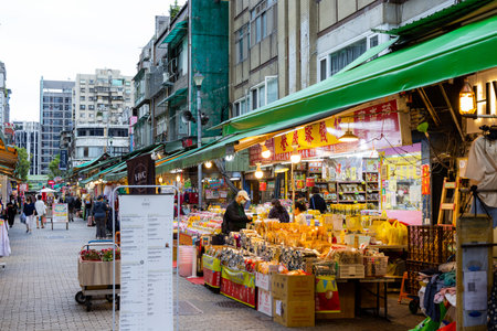 Taipei, Taiwan 01 April 2022: Siping Yangguang Shopping Districtのeditorial素材